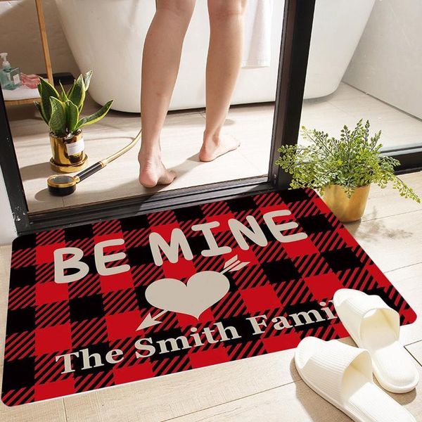 

carpets valentine's day welcome printed doormat baby bedroom carpet for kitchen door decorative non-slip decor
