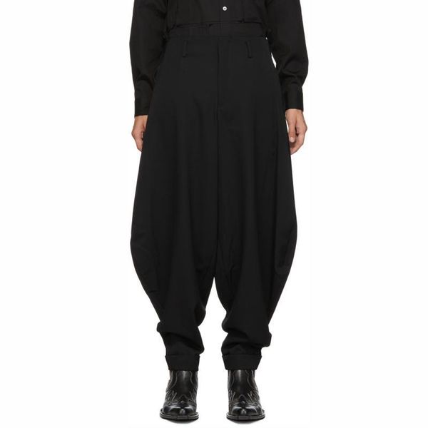 

wool profile bloomers foot pants hip-hop street men's, Black