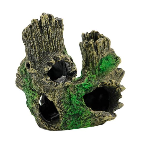 

decorations goldfish crystal shrimp dodge house breeding tree roots shenmu play resin hollow hole fish box decoration