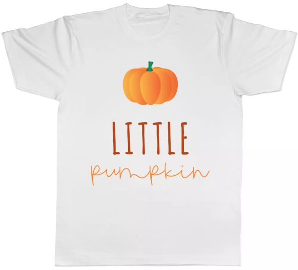 

little pumpkin womens ladies mens t-shirt, White;black