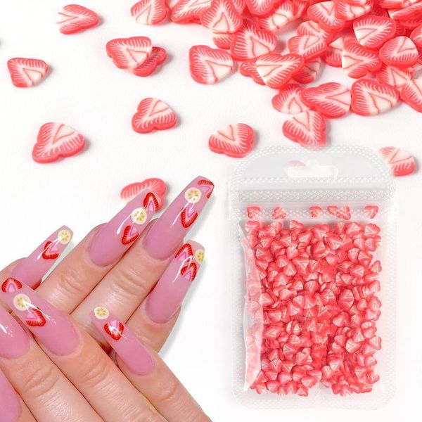 

nail art decorations 10g/pack 3d fruit fimo slices polymer clay diy slice decoration sticker mixed stypes, Silver;gold