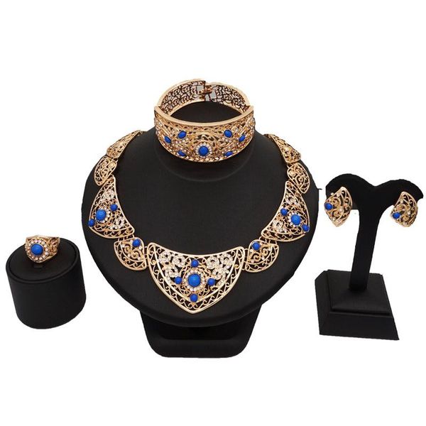 

earrings & necklace jewelry sets women african fashion gold, Silver