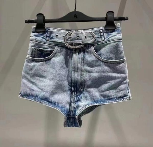 

women's shorts summer fashion 2021ss women betls denim pants 2 color gdnz 6.04, White;black