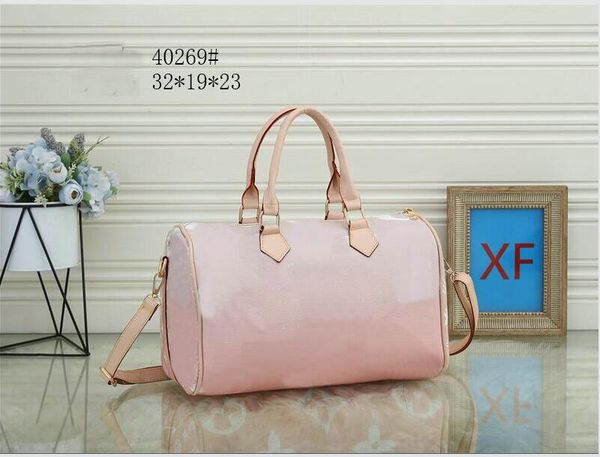 

christmas shoulder bag retro chains leather handbags girl fashion cross body printed women totes crossbody clutch purse wallet 40269 32cm