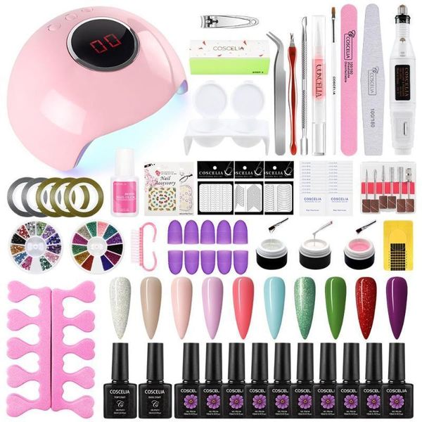 

gel nail polish 10ml varnish manicure set for nails semi permanent need base coat home use diy1