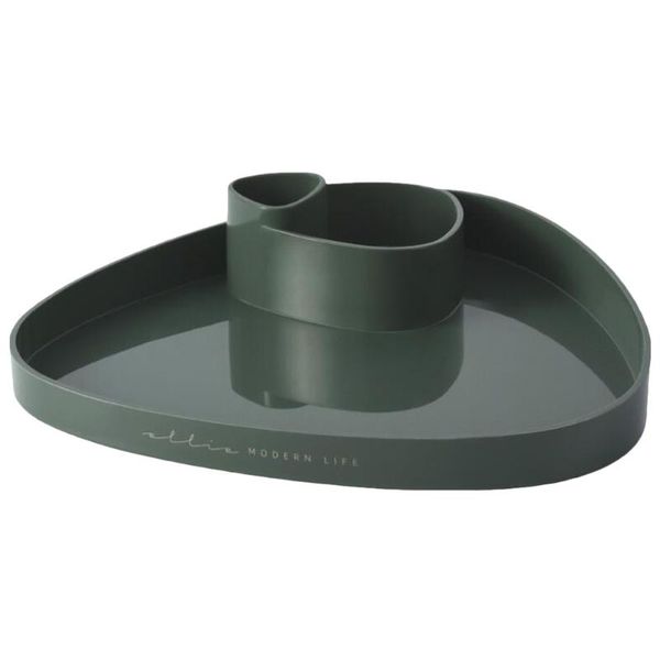 

table napkin 1pc cake carrier dessert tray display plate dish dome for home livingroom (green)