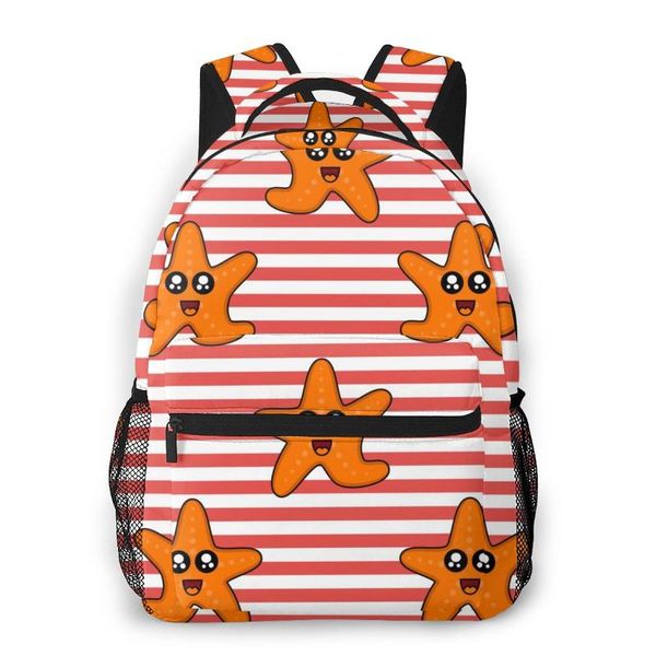 

backpack 2021 cute colorful starfish school bag men backbag travel daypacks male leisure women gril
