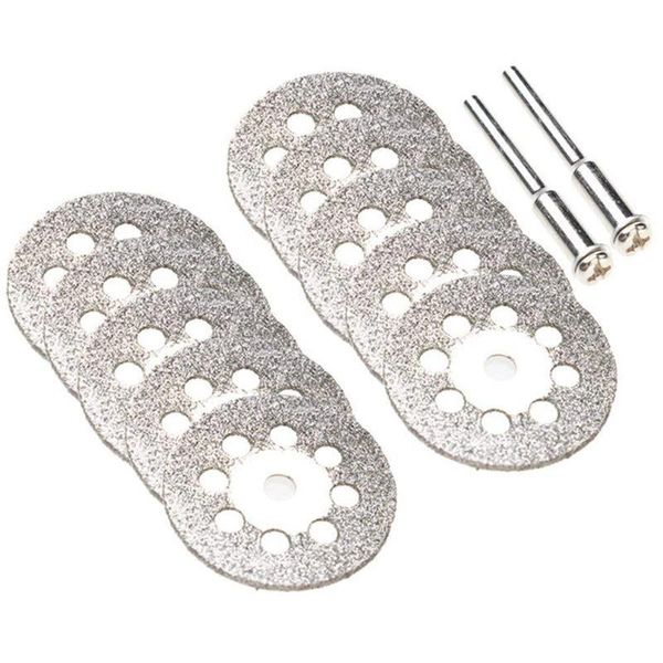 

hand & power tool accessories diamond cutting wheel (10 pcs) disc kit and 2 pcs arbor shafts