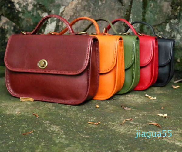 

2021 summer fashion leather manual vegetable tanned women's bag handbag shoulder