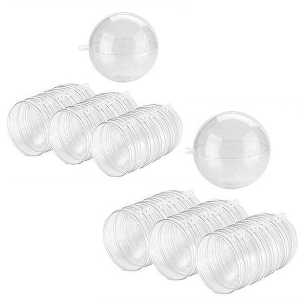 

party decoration 40pcs christmas ball decorationsr decorations transparent tree hanging 8cm & 9cm