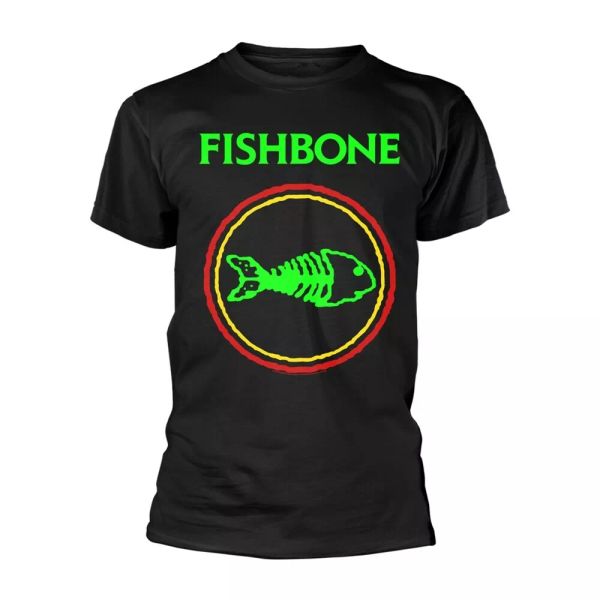 

fishbone classic logo licensed men t-shirt, White;black