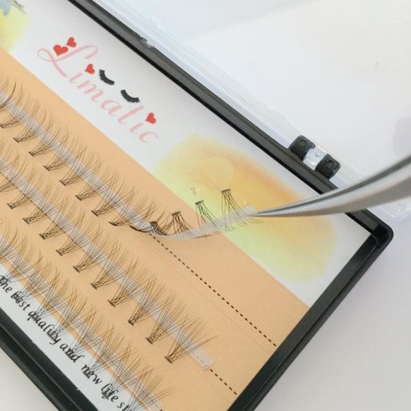 

heat bonded premade fanned 10d russian 60pcs cluster eyelashes c curl volume fans lash extension1