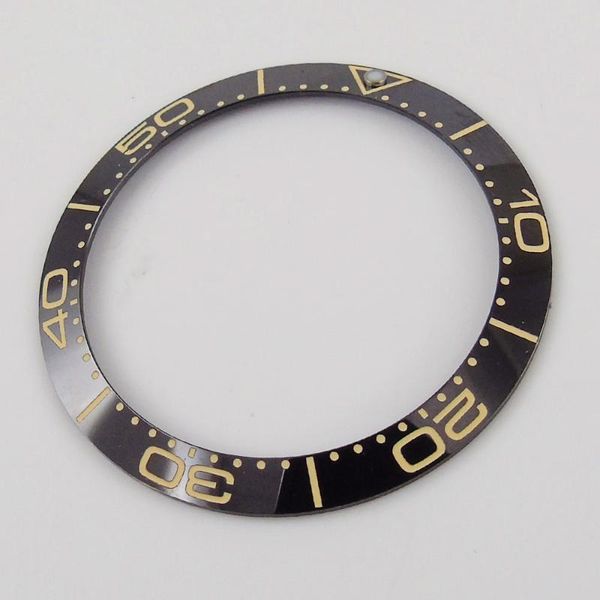 

repair tools & kits watch parts 38mm black ceramic bezel insert luminous dot fit 40mm watchcase sub automatic men's