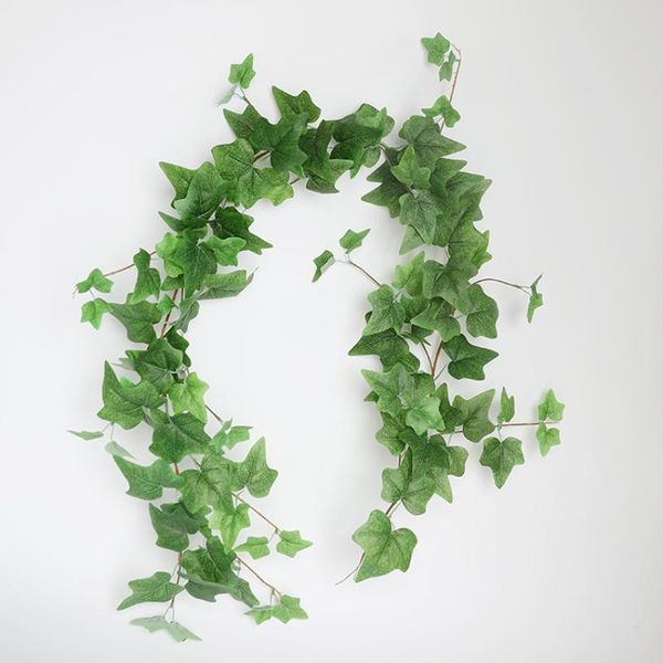 

decorative flowers & wreaths 1pcssimulation 1.8m sweet potato vine wall hanging flower artificial green plant ivy home background decoration