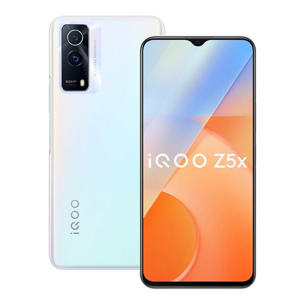 Original Vivo IQOO Z5X 5G Telefone Celular 8GB 128GB 256GB Rom Octa Core MTK 900 Android 6.58 polegadas Tela cheia 50.0mp 5000mAh Wake Face Fingerprint SmartPhone