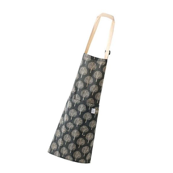 

aprons cooking for women with pockets waterproof kitchen men soft breathable apron tree print chef pock