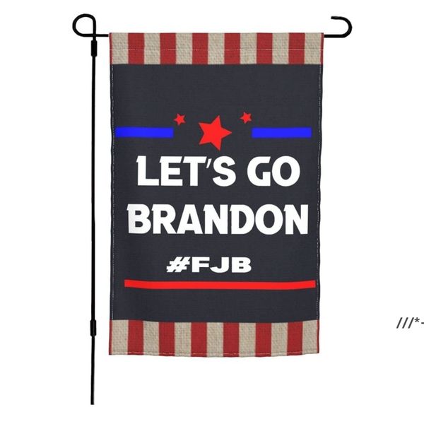 Newlet's Go Brandon Banner 45 * 30 Duas face bandeira FJB Biden Biden Jardim ao ar livre bandeiras mais recentes design LLE11031