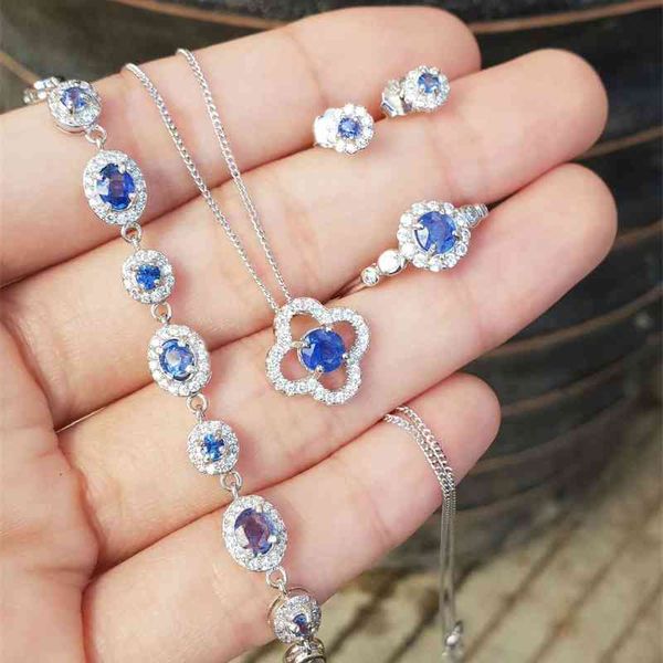 

natural bracelet myanmar blue red spinel s925 18k gold, Black