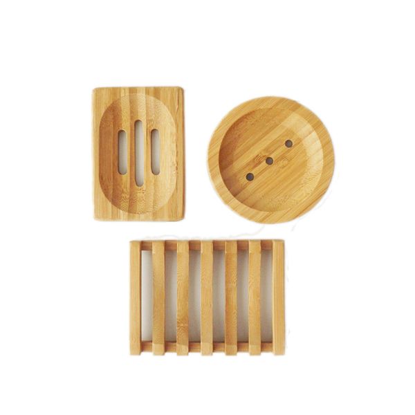 

eco friendly natural bamboo soap dish 3 styles