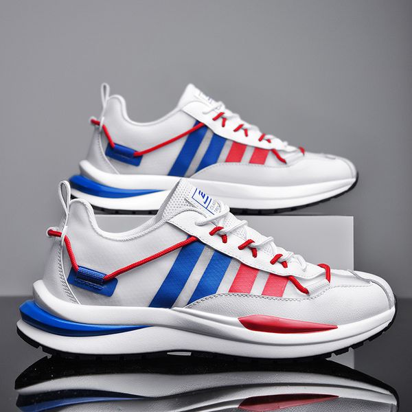 

2021 new casual sports shoes korean fashion mesh running national ins ultra light men's