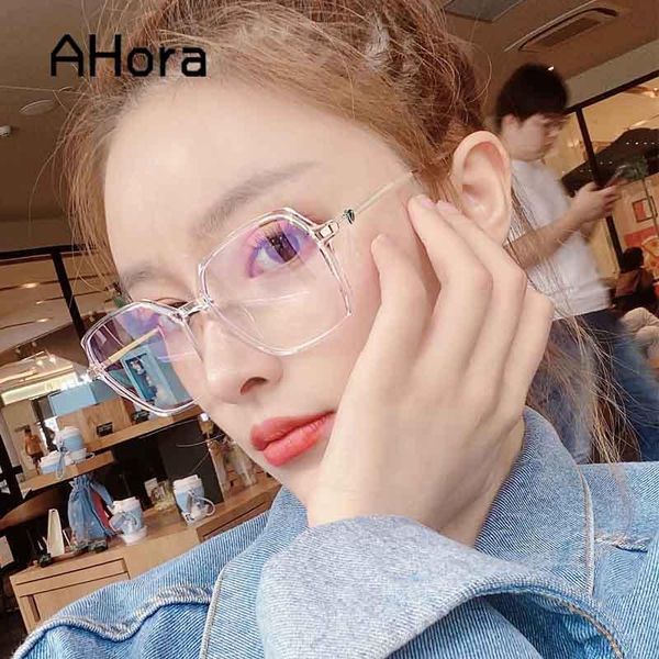 

sunglasses ahora oversize polygon reading glasses frame alloy anti blue light women&men prebyopia eyeglasses with diopter +1.0to+4.0, White;black