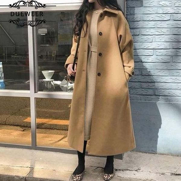 

women's wool & blends women solid color single breasted drawstrings womens korean style students temperament detailed female daily eleg, Black