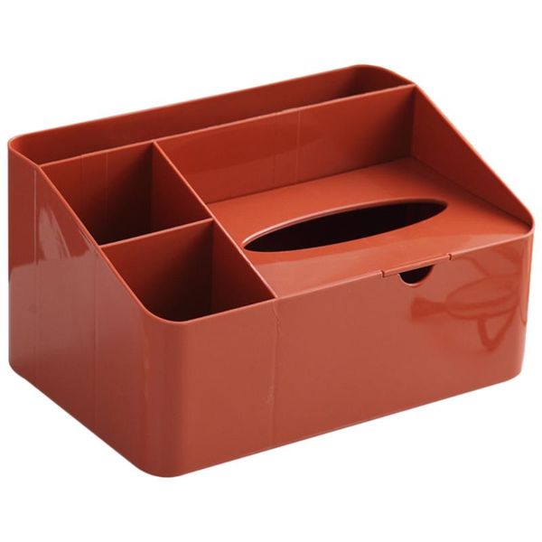

tissue boxes & napkins living room paper box deskcase home container office storage (red)