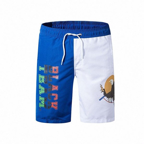 

men's sporty casual / sporty shorts swim trucks drawstring elastic waist short pants holiday beach inelastic eagle letter breathable so, White;black