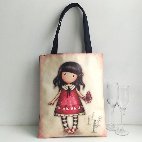 

waist bags women handbag durable canvas shoulder bag fashion cartoon printing girls school shopping