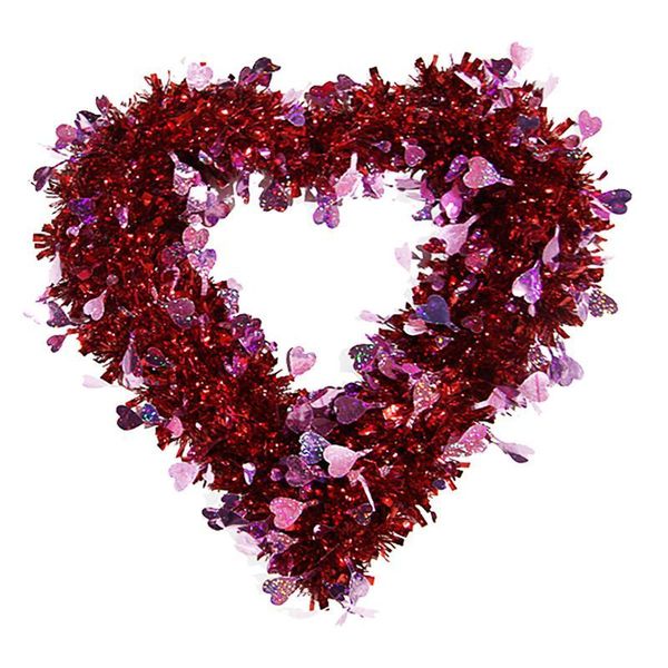 

1pc valentine's day heart-shaped garland window door hanging decorations wedding radix rubiae pendant creative heart-shape decorative f