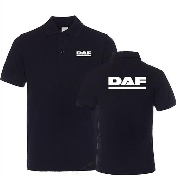 

summer solid colour men polo turn down collar daf shirt casual cotton, White;black