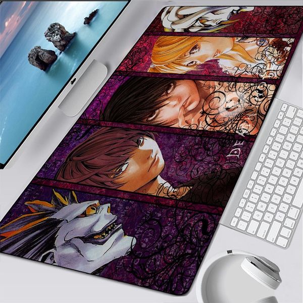 Death Note Mats Kira Gaming Mouse Pad Carpet Big Keyboard Mousepad Anime Notebook Gamer Accessori Padmouse Mat tappetino per laptop