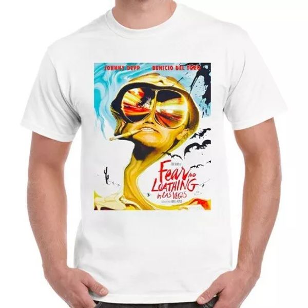 

fear and loathing in las vegas film vintage ladies t shirt 980, White;black