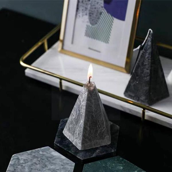 

candles candle iceberg home decoration ornaments cone style smoke-geometric props dinner romantic european z0o5