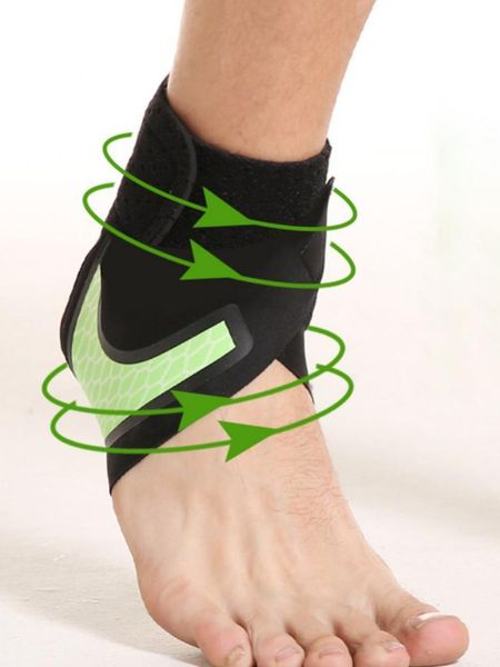 

ankle support gym sports gear achilles tendon protector heel bandage compression elastic suppo, Blue;black