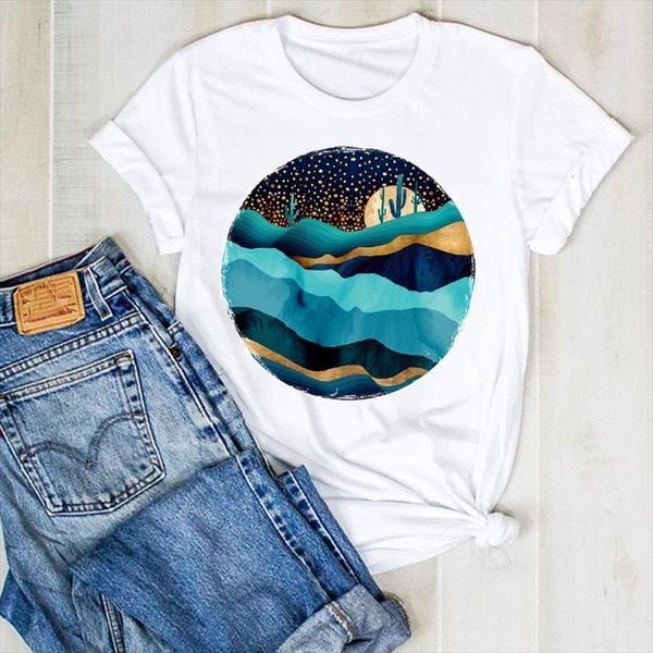 

men lady summer cactus moon t shirt short sleeve print ladies tee mens female clothes graphic clothing, White;black