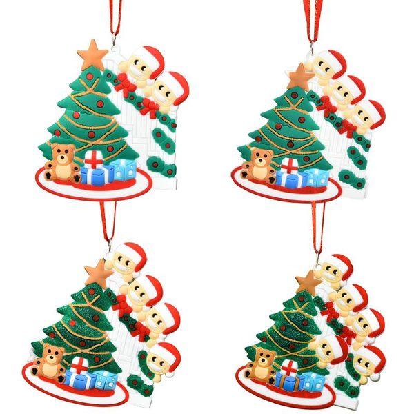 

christmas decorations personalized santa claus family tree pendant 2021 holiday for home xmas gift year decor 2022