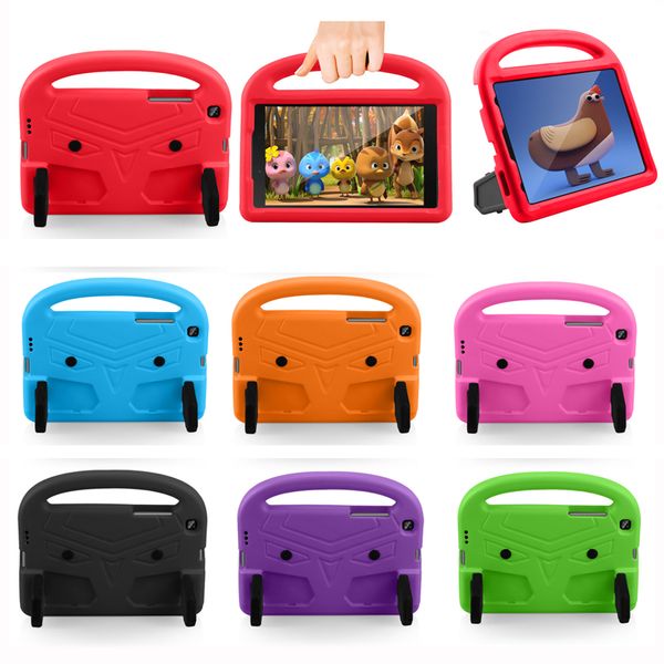 Leichte, kinderfreundliche Hüllen aus EVA-Schaum mit Griff, Ständer, stoßfeste Taschen für Samsung Tab T110 T230 T290 T377 T380 T387 P200 T290 A7 Lite T220 T307 T510 T500 P610