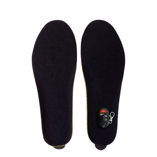 

rechargeable electric heated insoles with remote control winter warm shoes pads for skiing hunting-eu plug fishing accessories