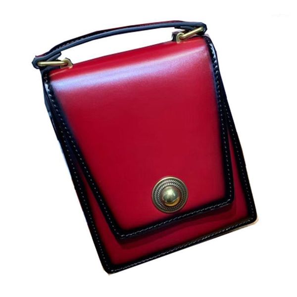 

evening bags mobile phone bag female vertical small flap patent leather fashion all-match cowhide messenger mini shoulder