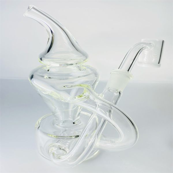 Kleiner und beliebter Wasserpfeifensammler aus Glas mit erstaunlichen Funktionen. Rig-Rohr-Einbaudiffusor 10-mm-Anschluss (GB-460)