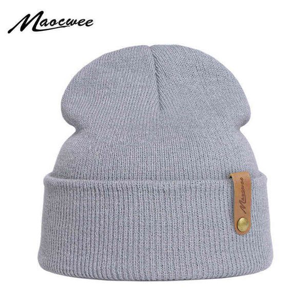 

winter beanies solid color green hat plain warm soft beanie skull knit cap hats knitted touca gorro caps for men women y21111, Blue;gray