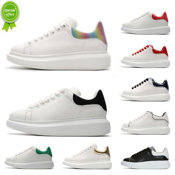 

36-44 designer luxury leather shoes womens mens casual shoes fashion orignal brand rainbow black white platform trainers sneakers dress shoe