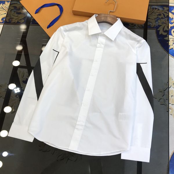 

men's cotton long sve shirt, tight, busins, 100%, White;black