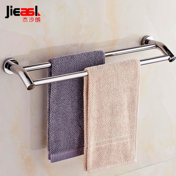 

towel racks 304 stainless steel bar bathroom rack double rod pendant disk base