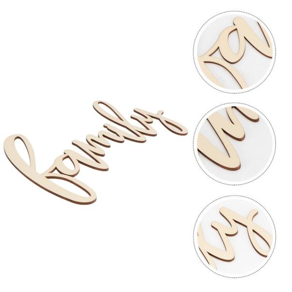 

party decoration family wood sign home dÃ©cor wall art unfinished 30.5x18x0.4cm