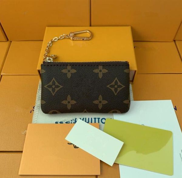 

fashion 5 colors key pouch coin purse damier leather holds classical women men holder small zipper dust lufengliu jesse231 louise viuton lvs, Red;black