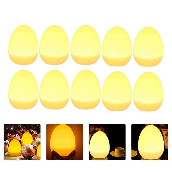 

candles 12pcs electronic led candle light simulated easter flameless holy egg decor