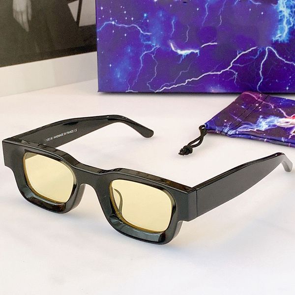 Mens ou mulheres óculos de sol Rhodeo-102 Fashion Square Trend Marca Mini Óculos de Sol Super Grosso Folha Frame Designer Top Quality Belted Box 44-27-140