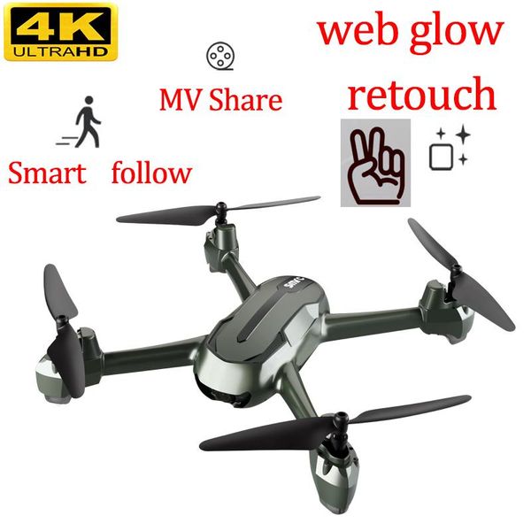 

mini 5g 4k drones with camera hd profissional rc helicopter selfie dron quadcopter micro remote control dual drone